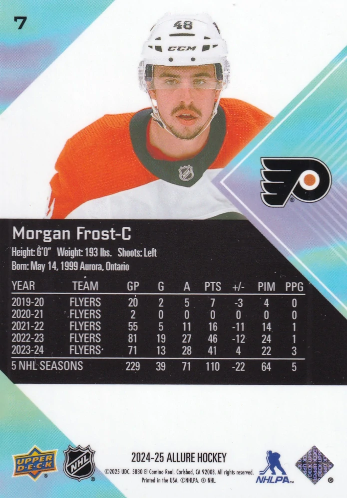 2024-25 UD Allure - Morgan Frost #7