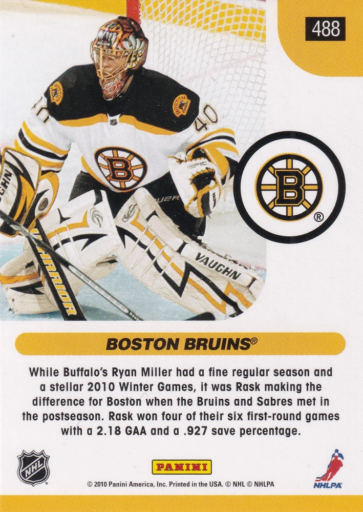 2010-11 Score - Tuukka Rask - Stanley Cup Playoffs Highlight #488