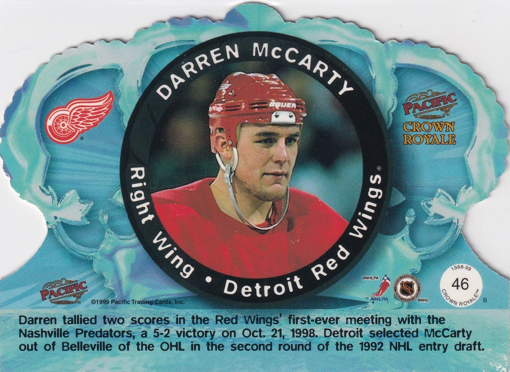 1998-99 Pacific Crown Royale - Darren McCarty #46
