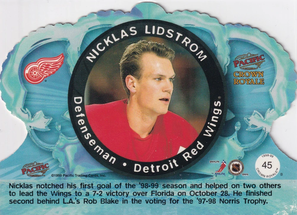 1998-99 Pacific Crown Royale - Nicklas Lidstrom #45