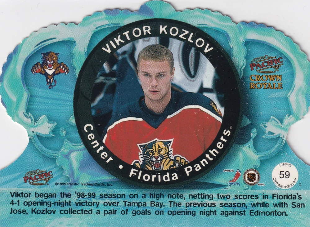 1998-99 Pacific Crown Royale - Viktor Kozlov #59