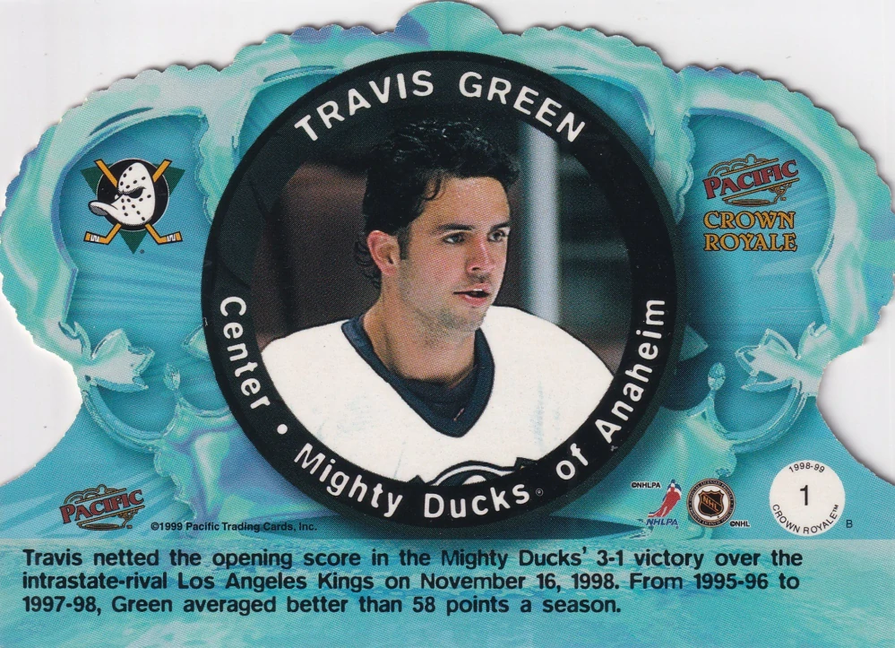 1998-99 Pacific Crown Royale - Travis Green #1