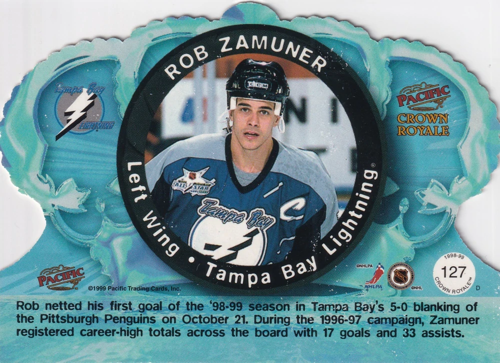 1998-99 Pacific Crown Royale - Rob Zamuner #127