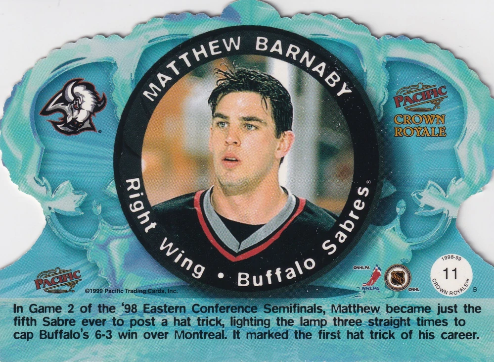 1998-99 Pacific Crown Royale - Matthew Barnaby #11