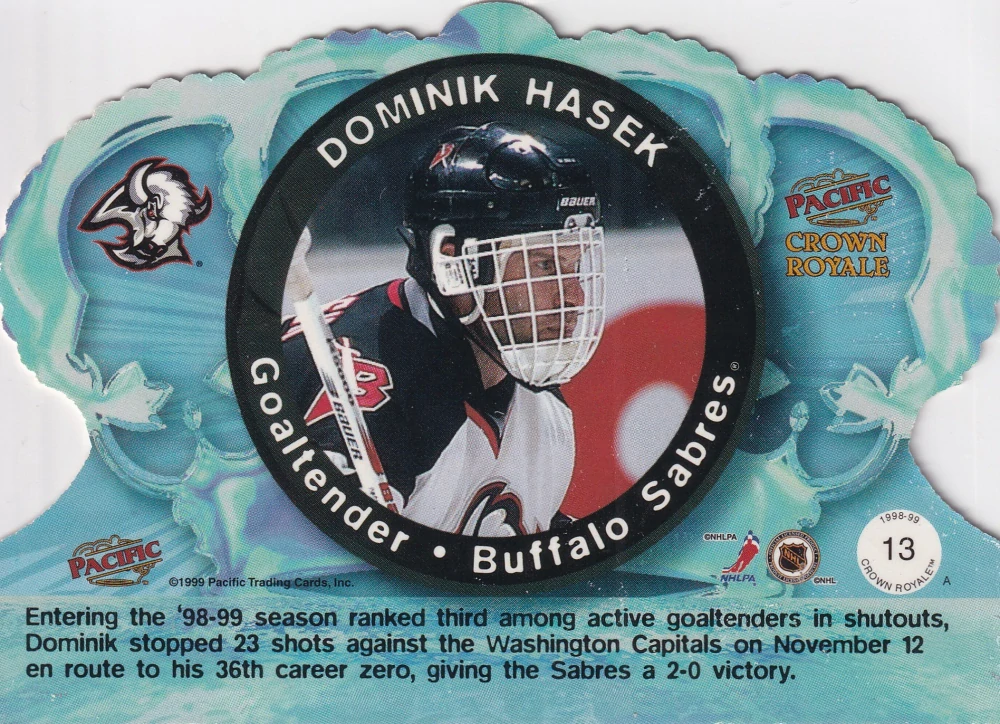 1998-99 Pacific Crown Royale - Dominik Hašek #13