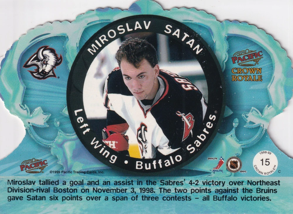 1998-99 Pacific Crown Royale - Miroslav Šatan #15