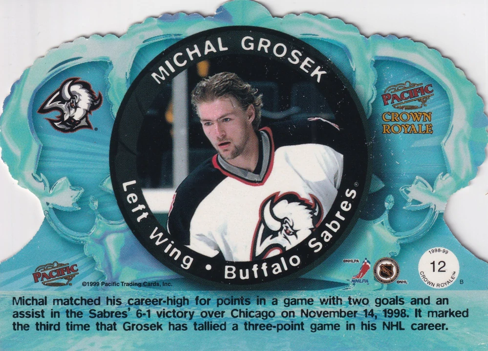 1998-99 Pacific Crown Royale - Michal Grošek #12