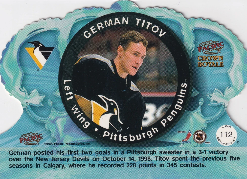 1998-99 Pacific Crown Royale - German Titov #112