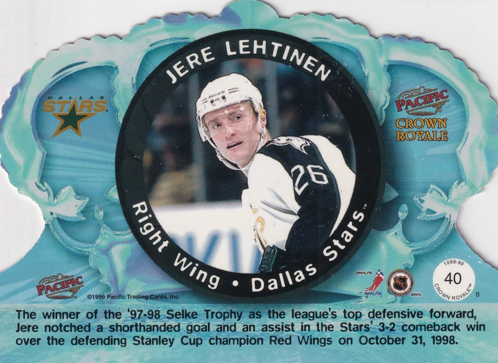 1998-99 Pacific Crown Royale - Jere Lehtinen #40