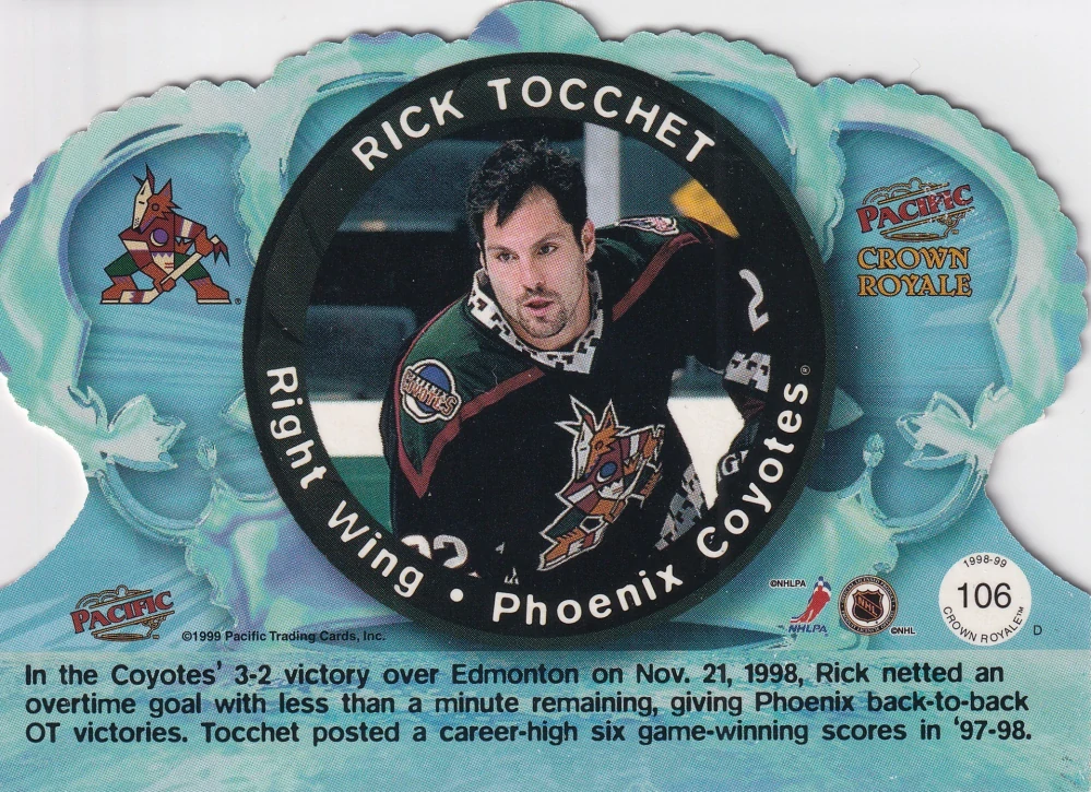 1998-99 Pacific Crown Royale - Rick Tocchet #106