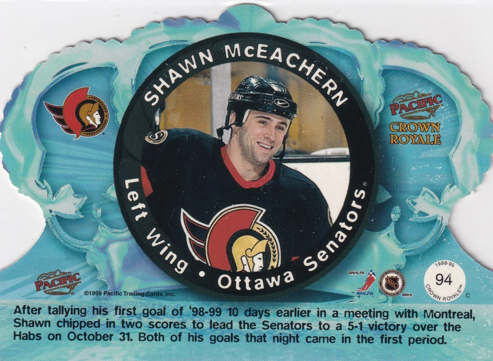 1998-99 Pacific Crown Royale - Shawn McEachern #94