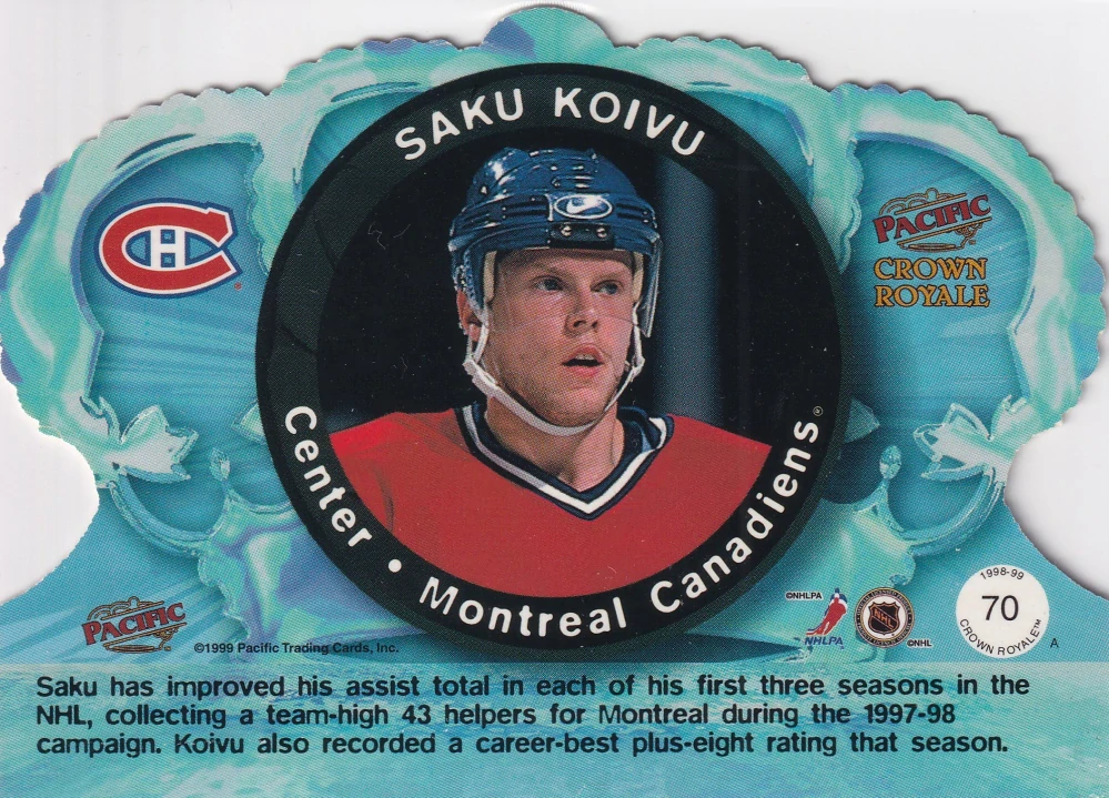 1998-99 Pacific Crown Royale - Saku Koivu #70