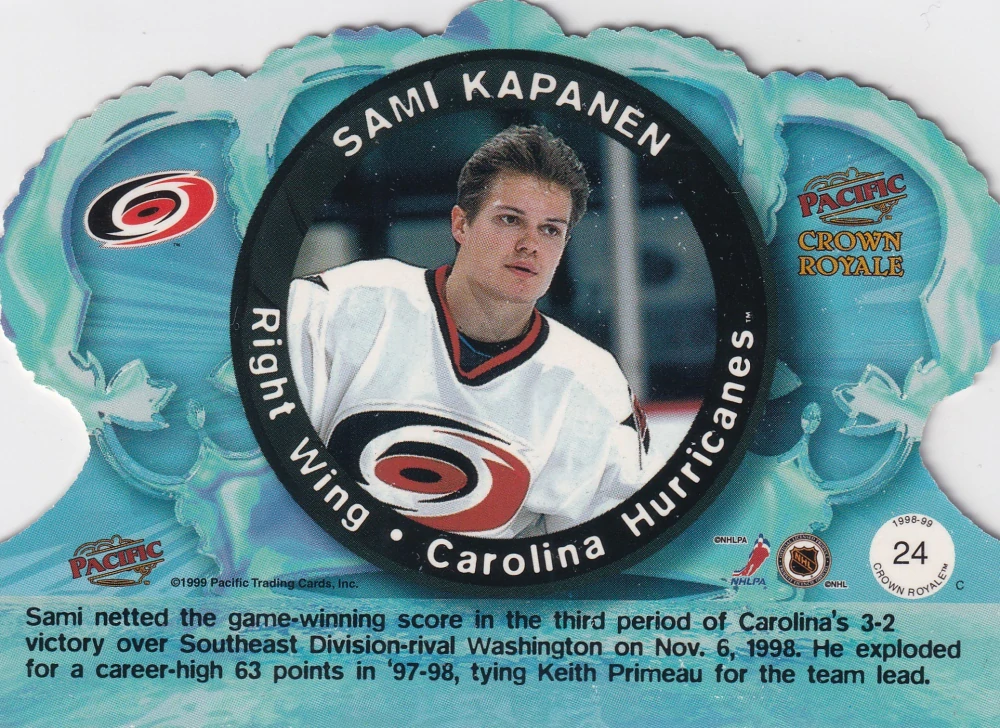 1998-99 Pacific Crown Royale - Sami Kapanen #24