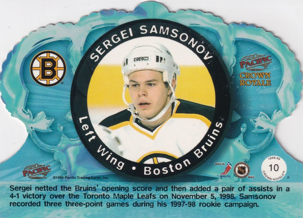 1998-99 Pacific Crown Royale - Sergei Samsonov #10