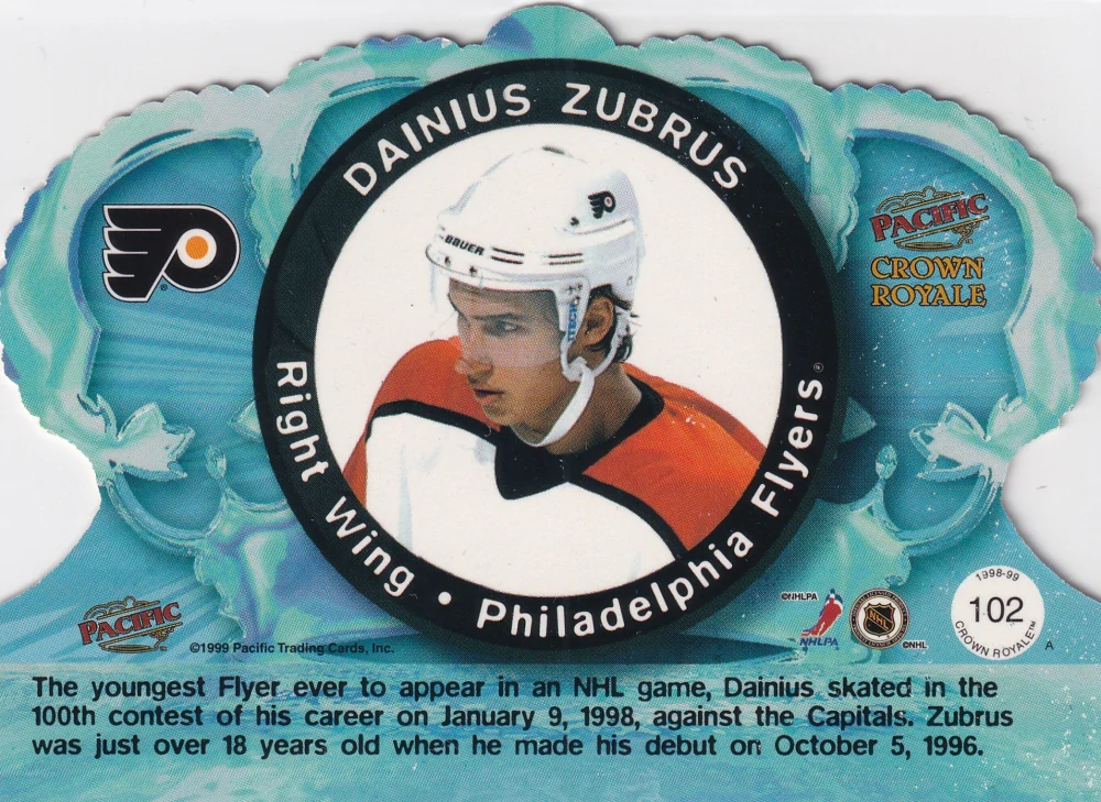 1998-99 Pacific Crown Royale - Dainius Zubrus #102