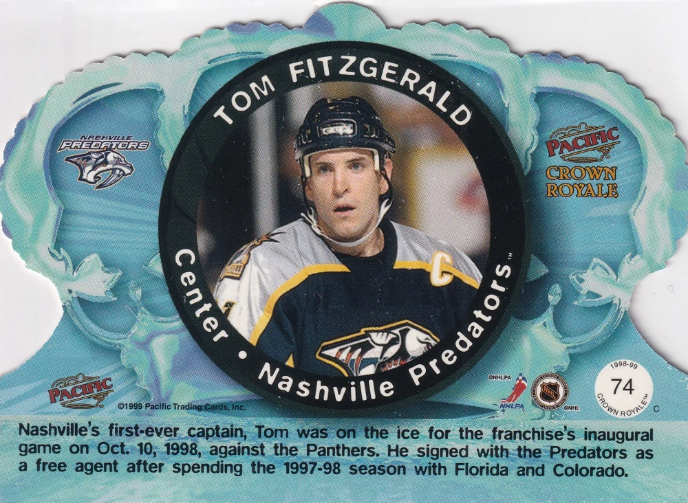 1998-99 Pacific Crown Royale - Tom Fitzgerald #74