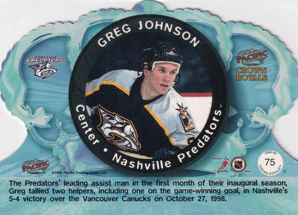 1998-99 Pacific Crown Royale - Greg Johnson #75