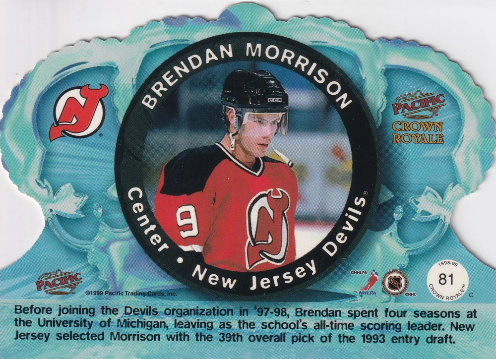1998-99 Pacific Crown Royale - Brendan Morrison #81