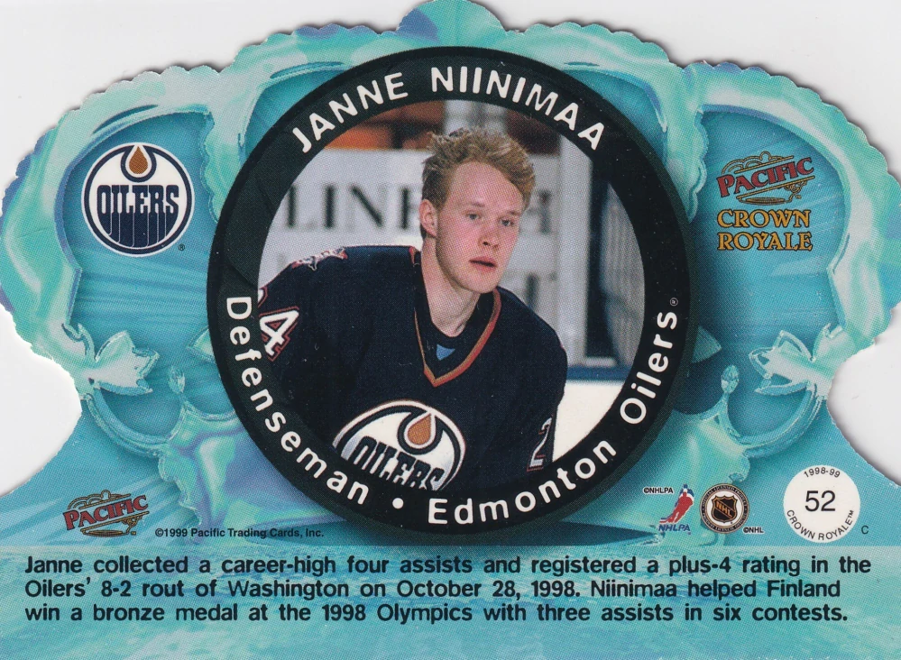 1998-99 Pacific Crown Royale - Janne Niinimaa #52