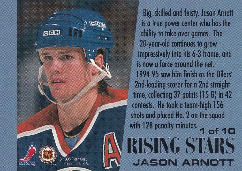 1995-96 Fleer Ultra - Jason Arnott - Rising Stars #1
