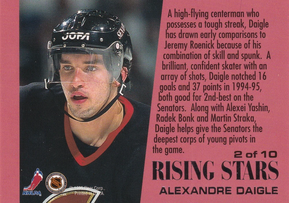 1995-96 Fleer Ultra - Alexandre Daigle - Rising Stars #2