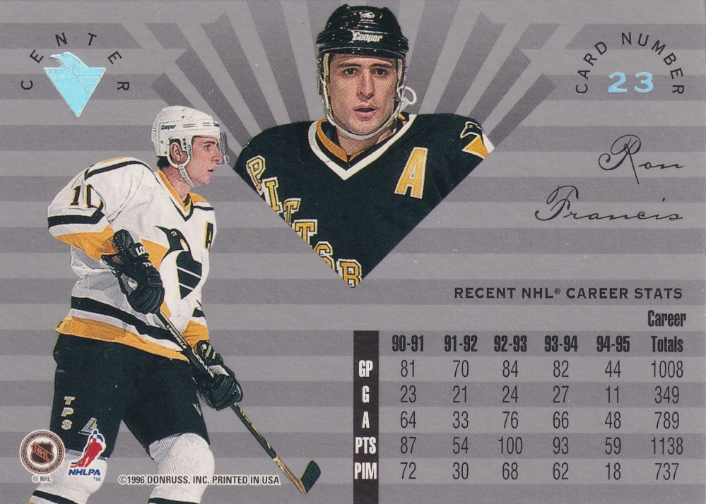 1995-96 Leaf Limited - Ron Francis #23