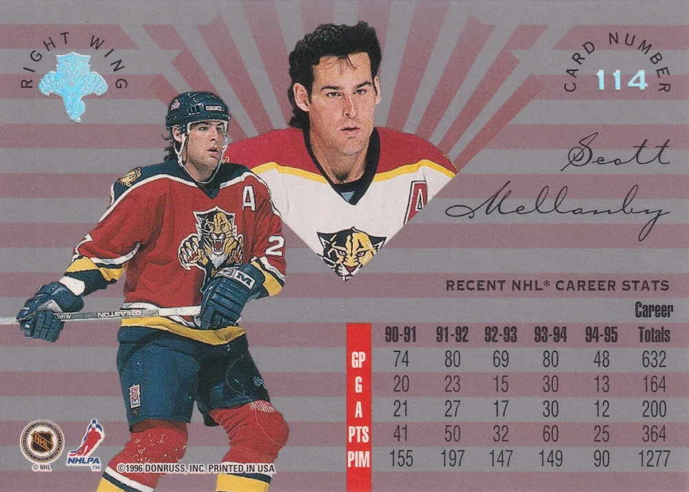 1995-96 Leaf Limited - Scott Mellanby #114