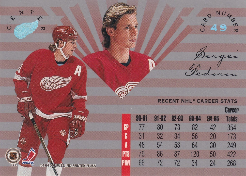 1995-96 Leaf Limited - Sergei Fedorov #49