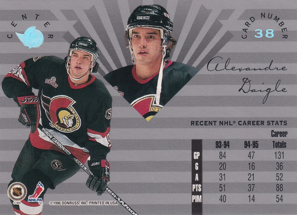 1995-96 Leaf Limited - Alexandre Daigle #38