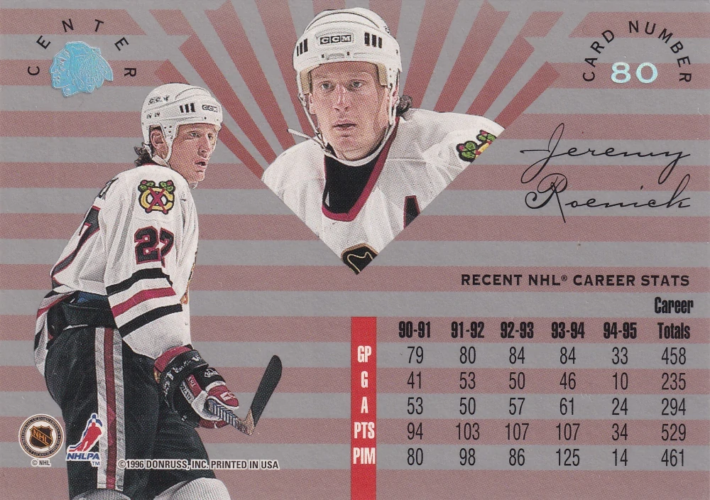 1995-96 Leaf Limited - Jeremy Roenick #80