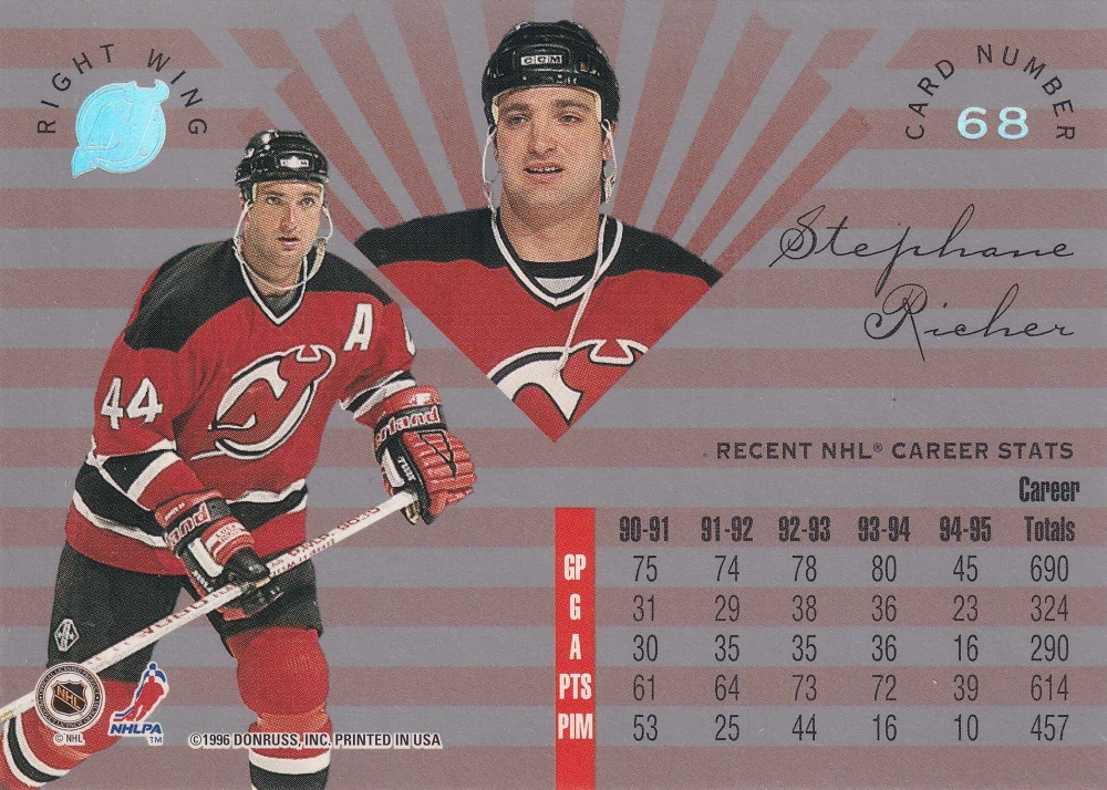 1995-96 Leaf Limited - Stephane Richer #68