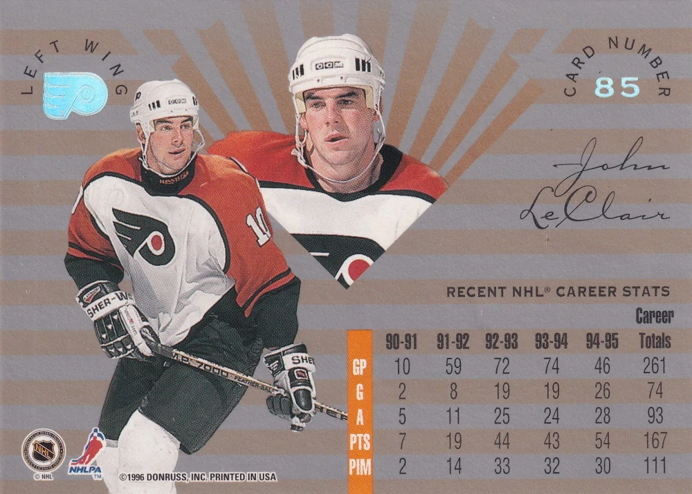 1995-96 Leaf Limited - John LeClair #85