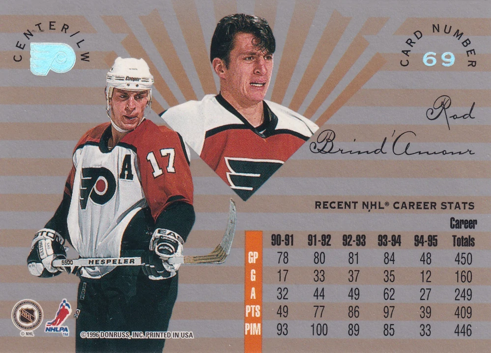 1995-96 Leaf Limited - Rod Brind'Amour #69