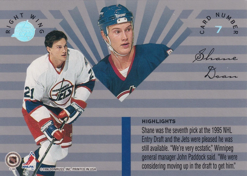1995-96 Leaf Limited - Shane Doan #7
