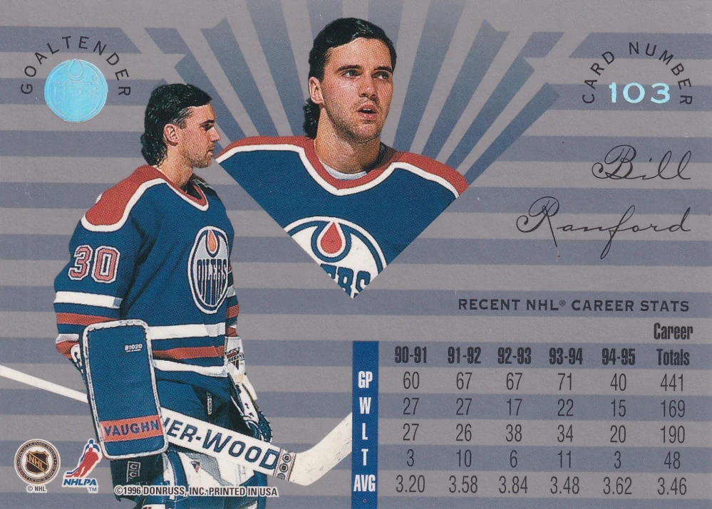 1995-96 Leaf Limited - Bill Ranford #103