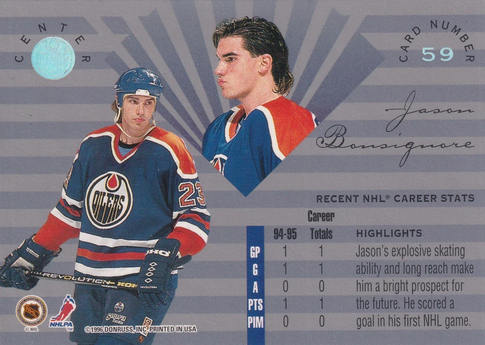 1995-96 Leaf Limited - Jason Bonsignore #59