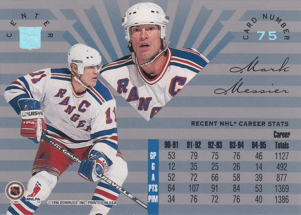 1995-96 Leaf Limited - Mark Messier #75