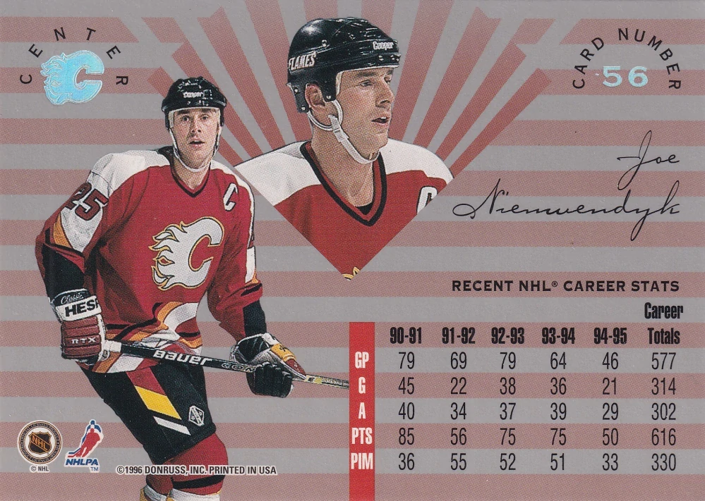 1995-96 Leaf Limited - Joe Nieuwendyk #56