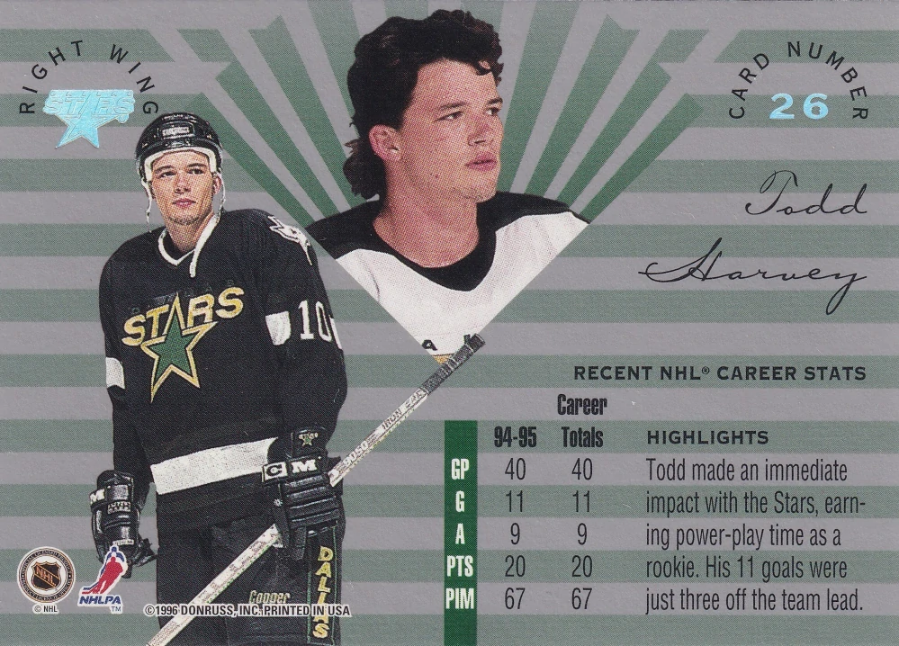1995-96 Leaf Limited - Todd Harvey #26