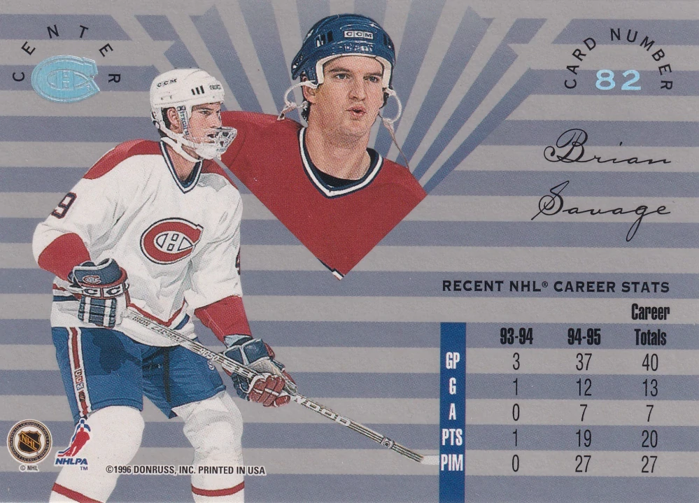 1995-96 Leaf Limited - Brian Savage #82