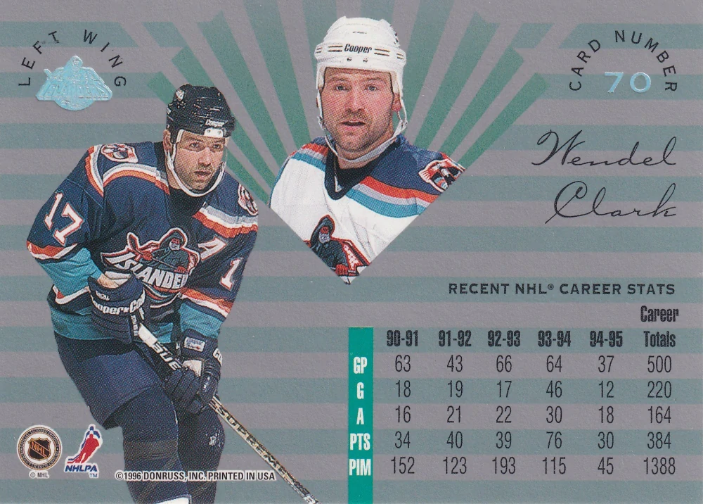 1995-96 Leaf Limited - Wendel Clark #70