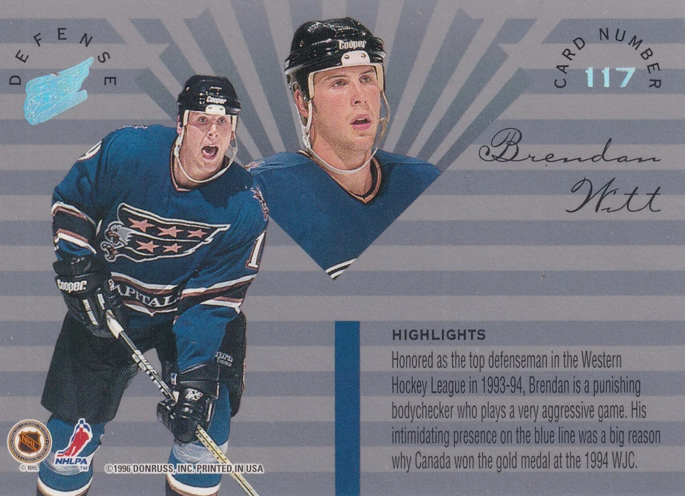 1995-96 Leaf Limited - Brendan Witt #117