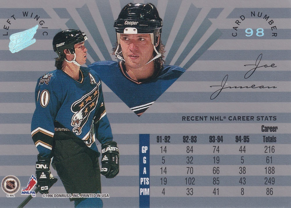 1995-96 Leaf Limited - Joe Juneau #98