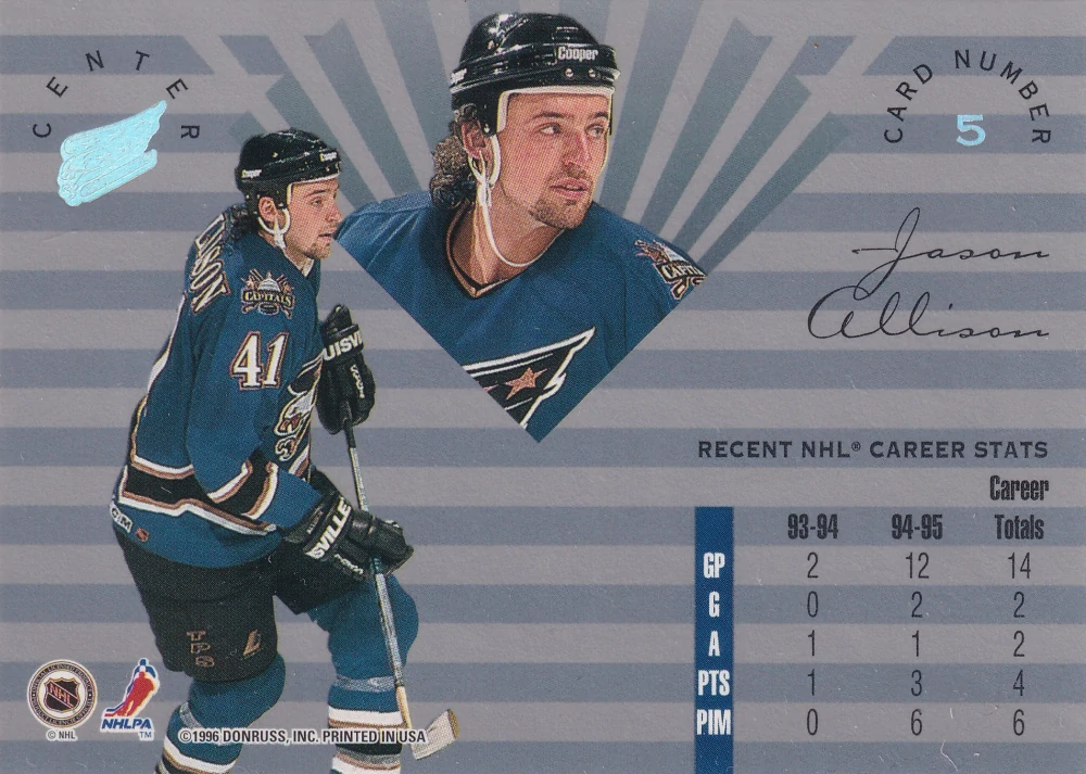 1995-96 Leaf Limited - Jason Allison #5