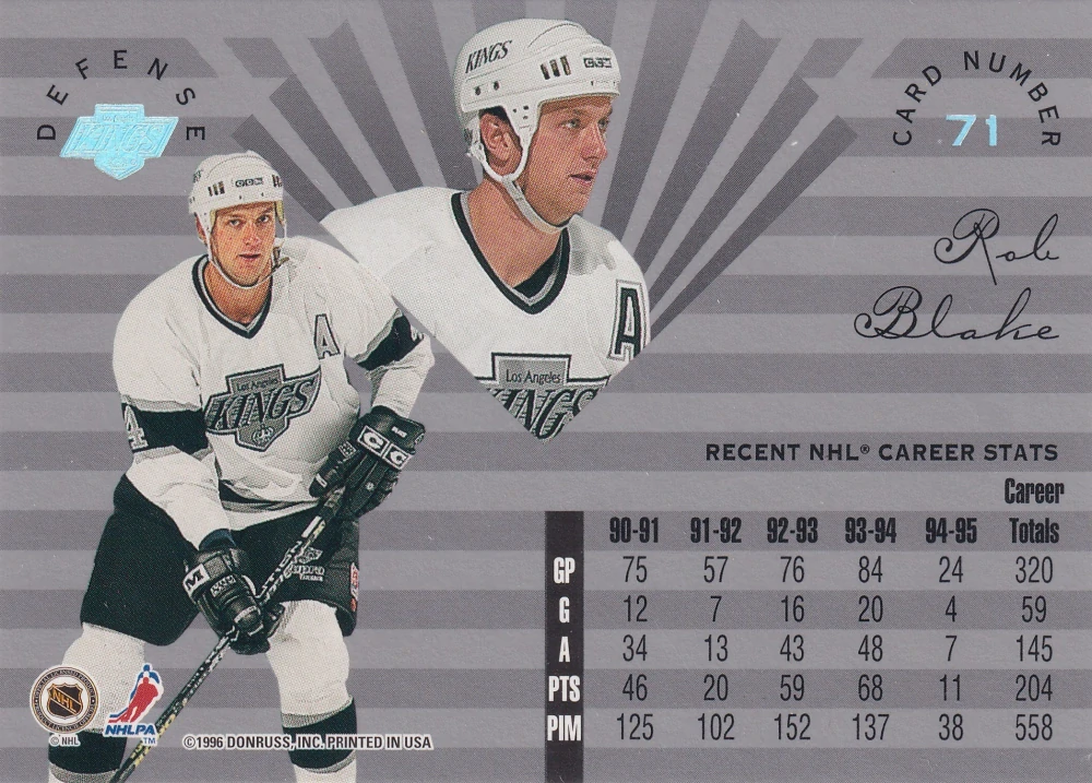 1995-96 Leaf Limited - Rob Blake #71