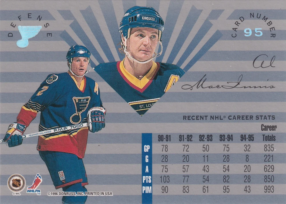 1995-96 Leaf Limited - Al MacInnis #95