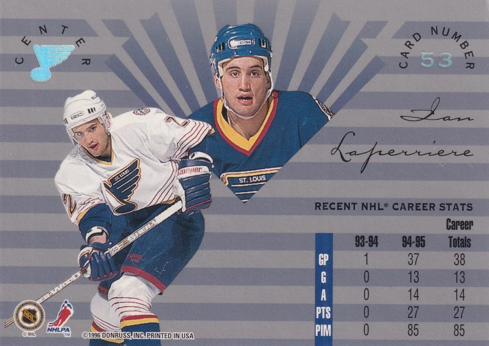 1995-96 Leaf Limited - Ian Laperriere #53