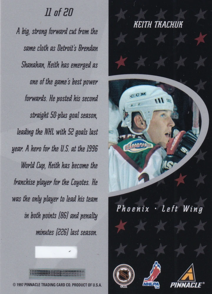 1997-98 Pinnacle Certified - Keith Tkachuk - Certified Team #11