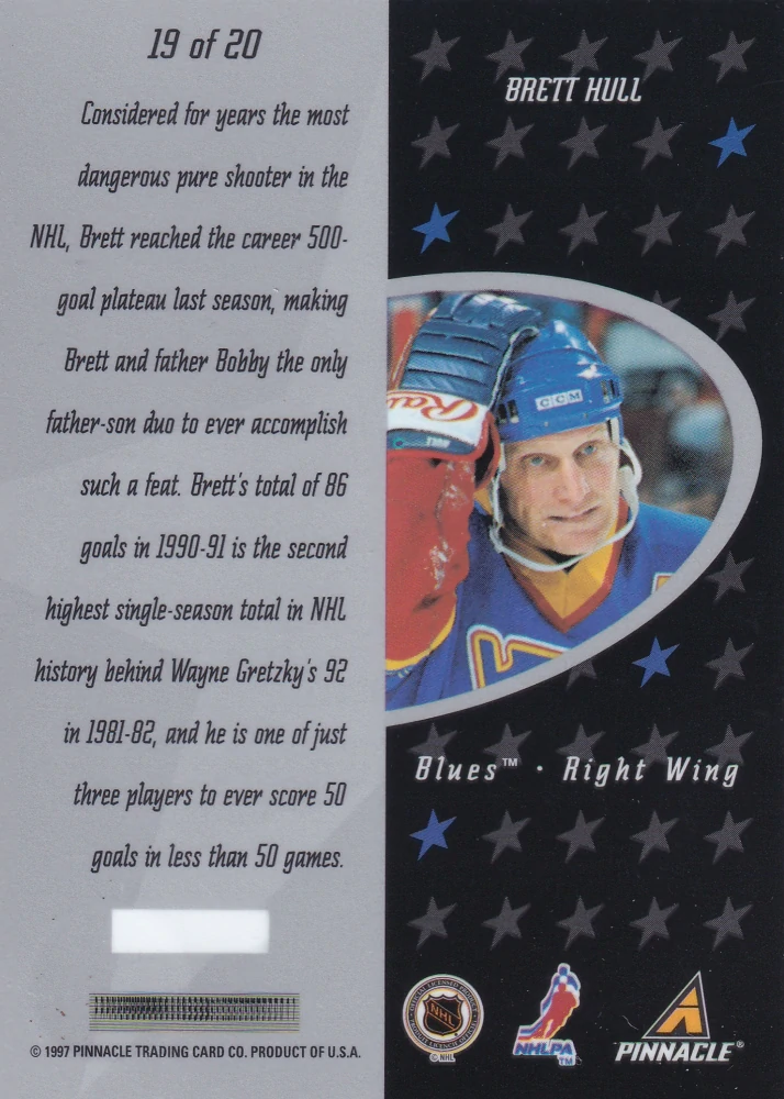 1997-98 Pinnacle Certified - Brett Hull - Certified Team #19