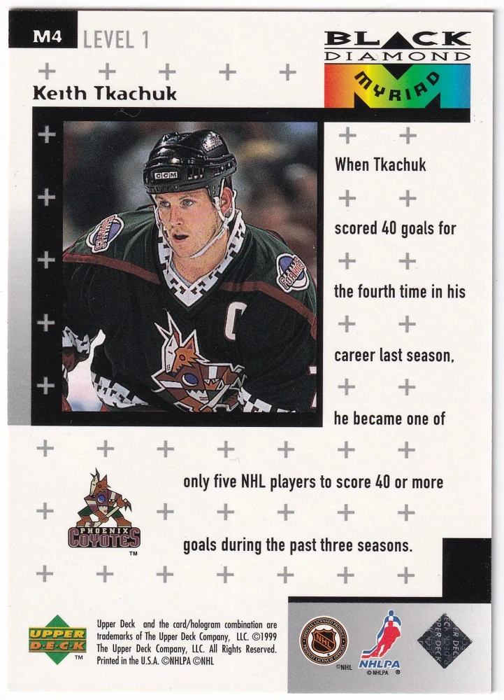 1998-99 UD Black Diamond - Keith Tkachuk - Myriad /1500 #M4